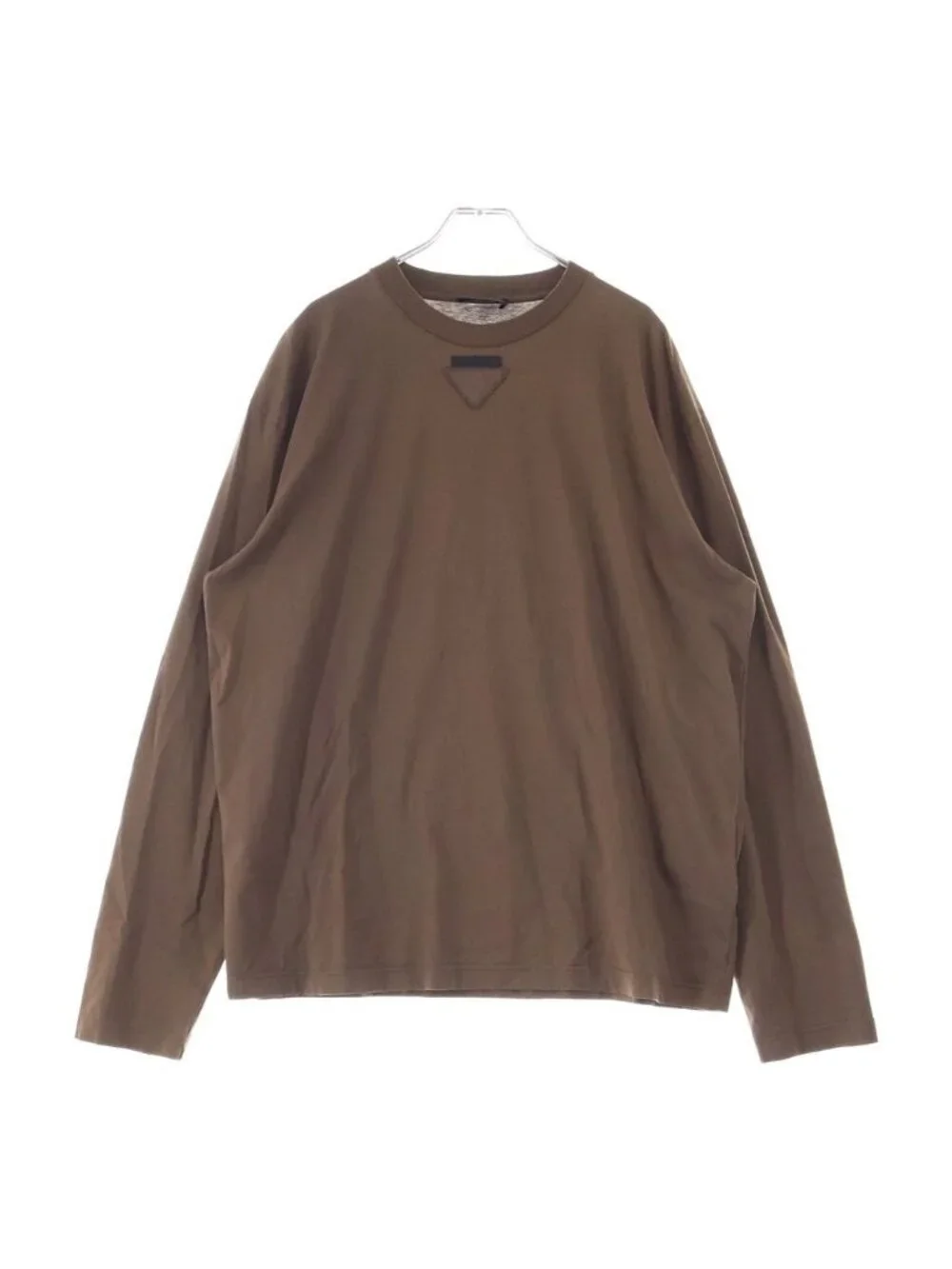 Prada SS Front Tribal Patch Crew Neck Long Sleeve Boot Long Sleeve T-Shirt
